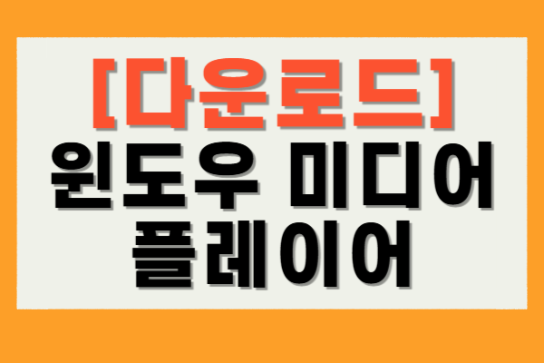 윈도우 미디어 플레이어