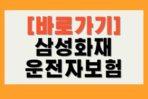 삼성화재 운전자보험