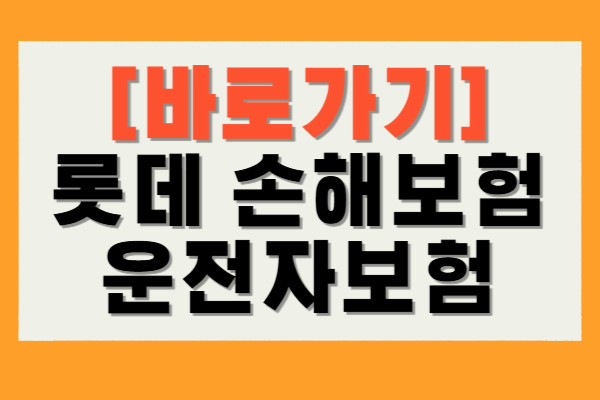 롯데 운전자보험