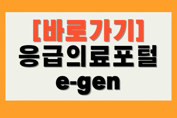 응급의료포털 e-gen