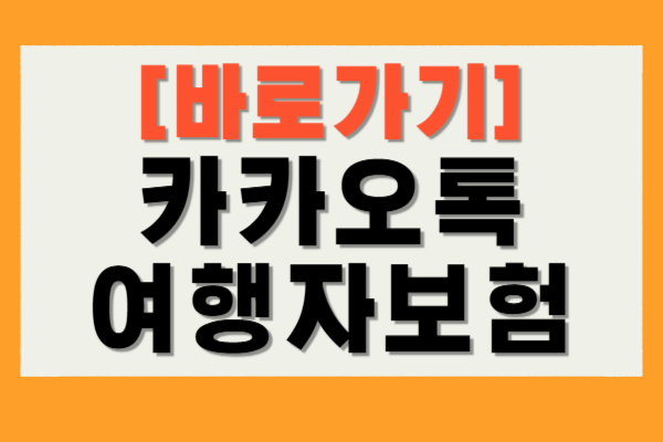 카카오톡 여행자보험