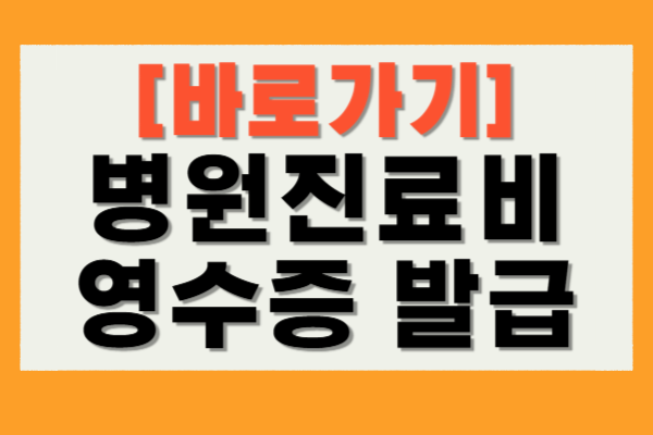 병원진료비 영수증 발급