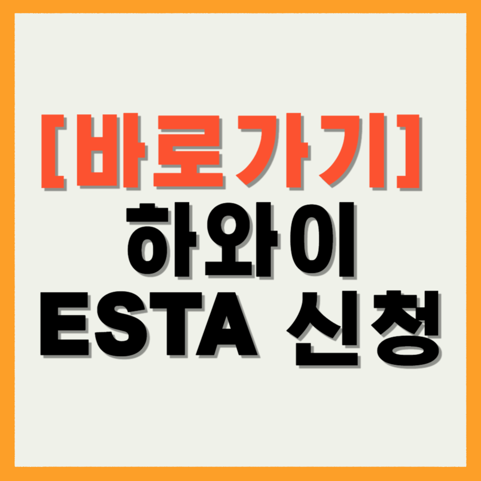 하와이 ESTA 신청